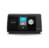 Front view of the ResMed AirSense 10 AutoSet CPAP machine