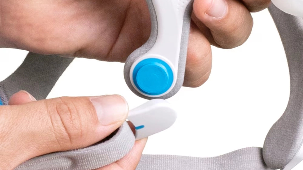 Magnetic headgear clip system