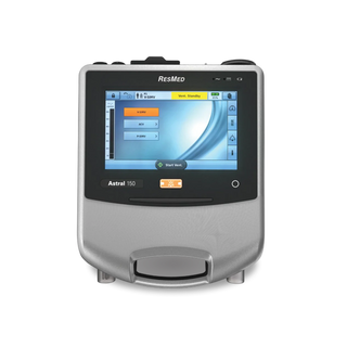 Front view of ResMed Astral 150 Ventilator