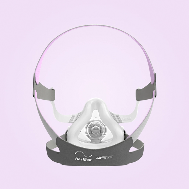 Back view of a ResMed AirFit™ F20 For Her - Full-Face CPAP Mask