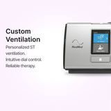 Display close up of ResMed Lumis 100 VPAP ST Ventilator