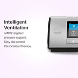 Display close up of ResMed Lumis 150 VPAP ST Non-Invasive Ventilator