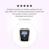 5-star customer review of ResMed Stellar 150 Invasive & Non-invasive Ventilator