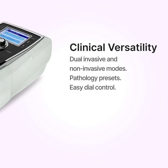 Close up of the ResMed Stellar 150 Invasive & Non-invasive Ventilator