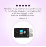 Five-star customer review of ResMed AirSense 10 Autoset CPAP with humidifier