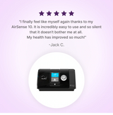 5 star review of ResMed AirSense 10 AutoSet CPAP machine