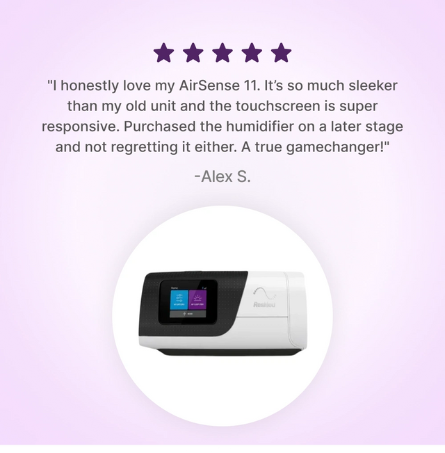5-star review of ResMed AirSense 11 CPAP Machine.