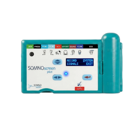 Front view of SOMNOscreen™ Plus polysomnography (PSG) system