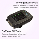Angled view of SOMNOtouch™ RESP - wrist-worn polygraph that offers intelligent analysis and cuffless BP tech