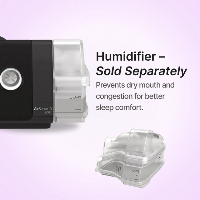 The humidifier for ResMed AirSense 10 AutoSet CPAP machine can be bought separately from the machine