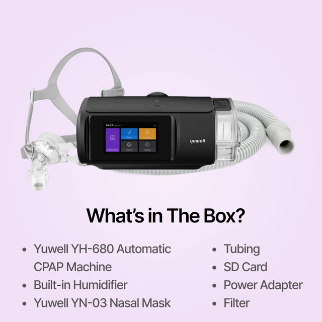 Yuwell YH-680 Auto CPAP with Humidifier and Nasal Mask