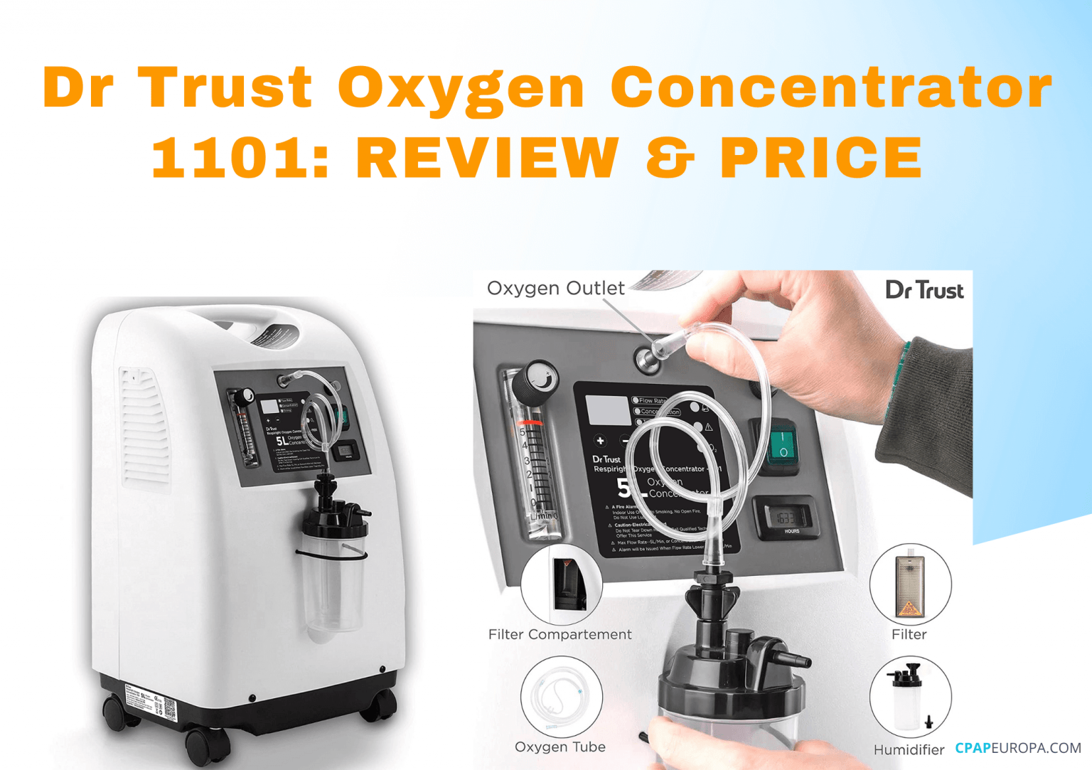 Dr Trust Oxygen Concentrator 1101: REVIEW & PRICE | CPAPEUROPA.COM